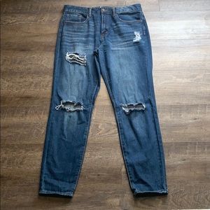 Forever 21 Dark Wash Mom Jeans